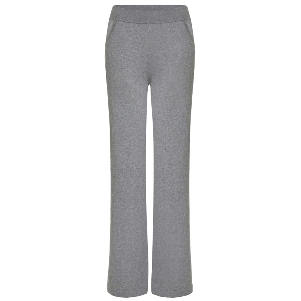 NWT Anatomie Catalina Wide Leg Knit Pant in gray size large Retails $268